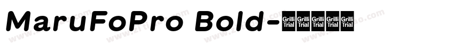 MaruFoPro Bold字体转换